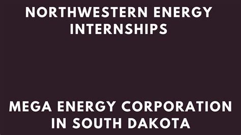 Northwestern Energy Internships 2025 Summer Internships Internship Sphere