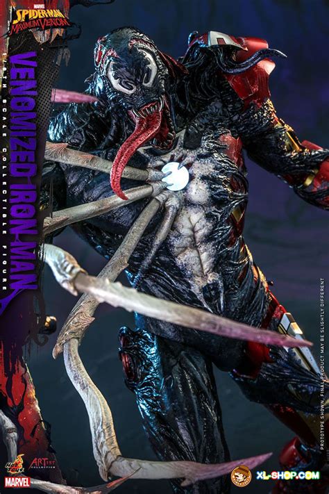 Hot Toys Ac Marvel S Spider Man Maximum Venom Th Venomized Iron Man Collectible Figure
