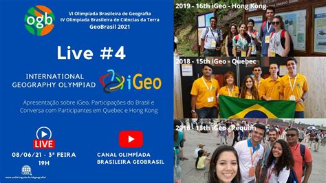 Live4 Participações Na Igeo International Geography Olympiad Youtube