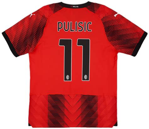 Ac Milan Authentic Home Shirt Pulisic