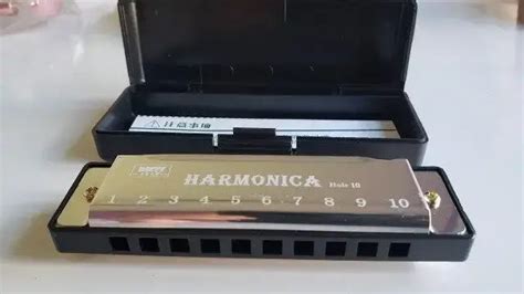 Губная гармошка Гармоника металлическая 10 отверстий Блюзовая ...