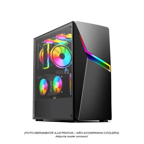 Gabinete Gamer Pixxo Cgax Preto S Fonte Shopee Brasil