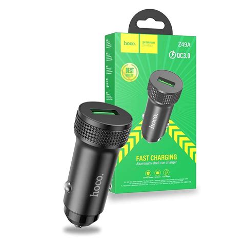 Incarcator auto Hoco (Z49A), Fast Charging, 18W, Black - eMAG.ro