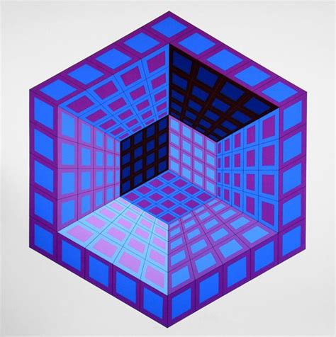 The Art Of The Future” Victor Vasarely Optical Illusions Art Art