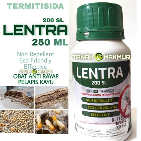 Jual OBAT ANTI RAYAP LENTRA 250 ML 200SL RACUN TERMITISIDA ANTI RAYAP