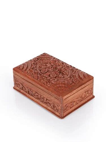 Hand Carved Kashmiri Walnut Jewelry Box At Rs Wooden Jewelry