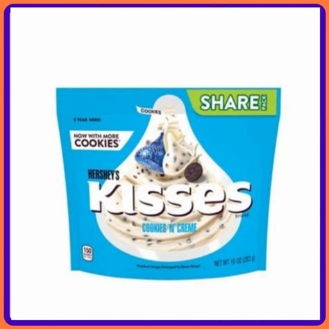 Promo Hershey S Kisses Cookies N Creme Chocolate 297 Gr Cokelat