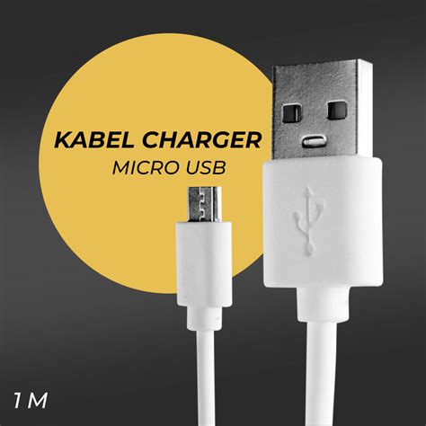 Kabel Charger Data Micro Usb Multifungsi A M White