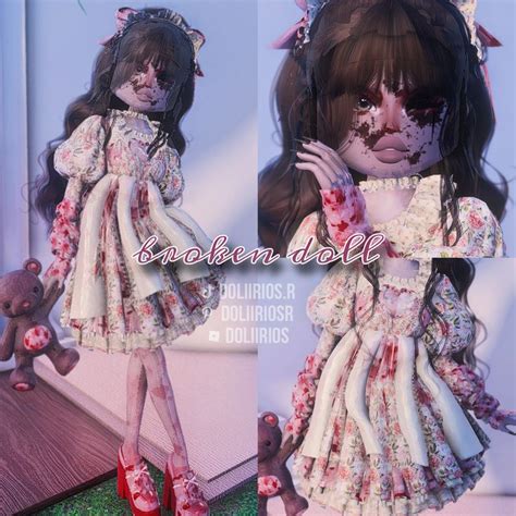 Dti Broken Doll Outfit ᡣ𐭩 In 2024 Best Dress Up Games Dress To