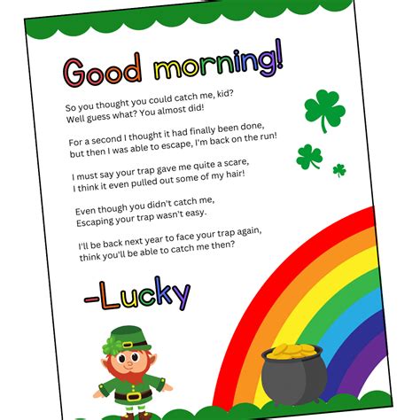 Printable Leprechaun Trap Letter