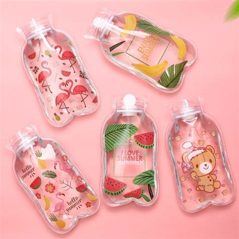 Cute Transparent Hot Water Bottle Warm Belly Treasure Cartoon Hand