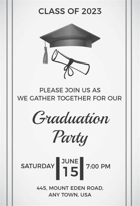 Graduation Party Invitation Ideas And Examples
