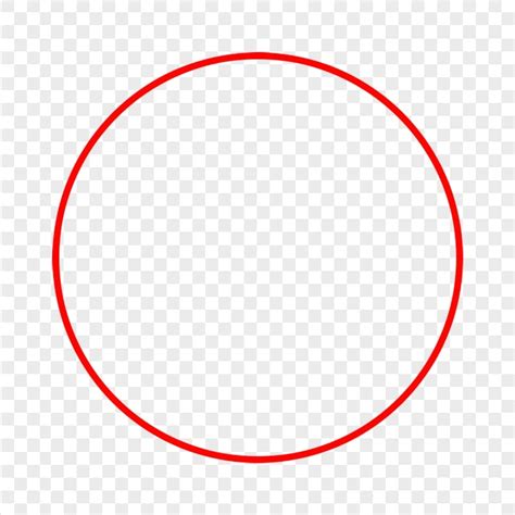 Red Circle Outline Png