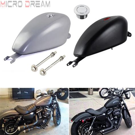 Gray Black Gallon Efi Gas Tank Fuel Tank W Caps For Harley