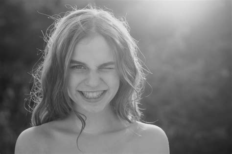 Premium Photo Portrait Of Smiling Teen With Natural Nude Make Up Beauty Portrait Of Beautiful