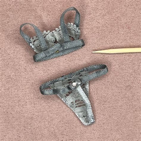 Pikant Lingeri I Gr Blonde Miniature Lingeri Til Dukkehus