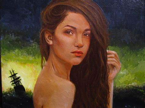 Портрет акрилом на холсте on Behance