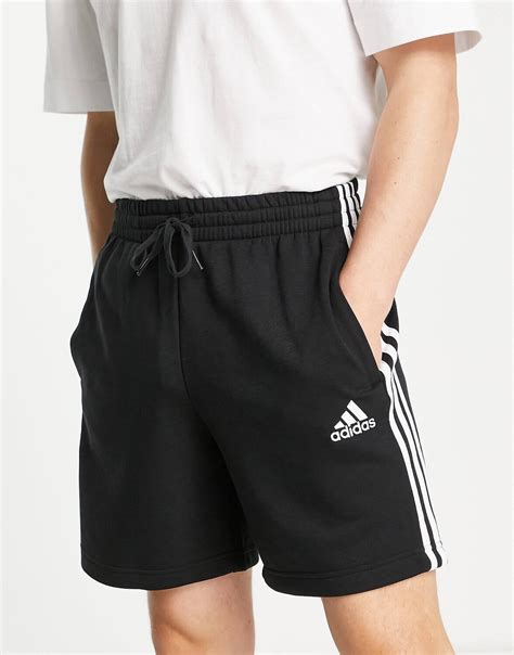 Черные шорты с 3 полосками adidas Sportswear Essential – заказать по ...