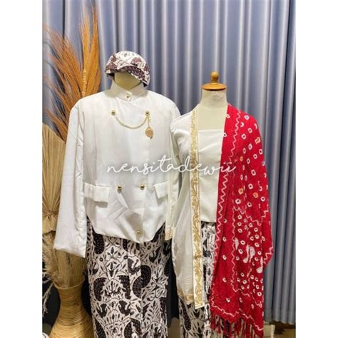 Jual Set Baju Prewed Instan Baju Couple Adat Jawa Solo Nuansa