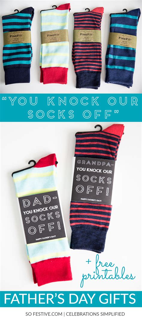 You Knock Our Socks Off Fathers Day T Idea So Festive