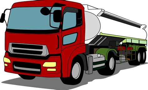 Trucks And Construction Vehicles Illustration Tanker Truck Stock Clip Art Library