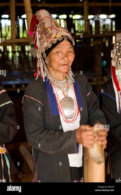 Akha People At North Thailand Stock Photo Alamy