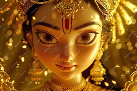 Free Photo | 3d durga goddess for navratri celebration