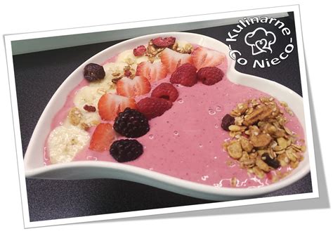 Smoothie Bowl Koktajl W Miseczce Banan Truskawka Mango Wi Nia