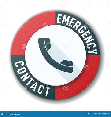 Call Emergency Medical Button Vector Sign Label Illustration Stock