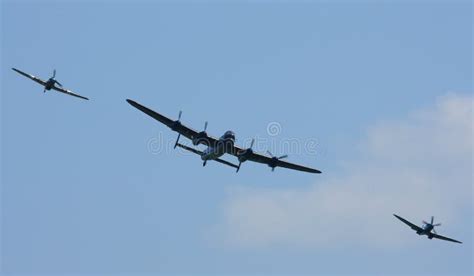 Raf Bbmf Battle Of Britain Memorial Flight Flypast Lancaster