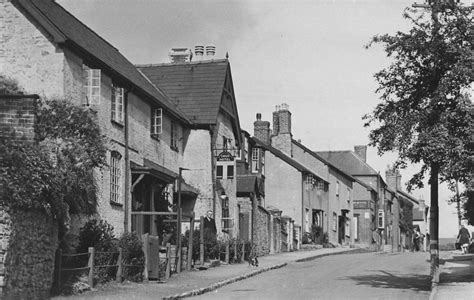 The Swan Hotel and the middle of Watling Street, Leintwardine, in the ...