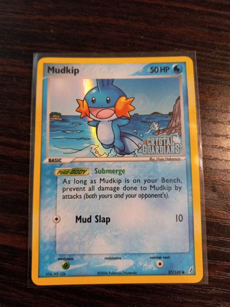 Pok Mon Tcg Mudkip Ex Crystal Guardians Reverse Holo Common Ebay