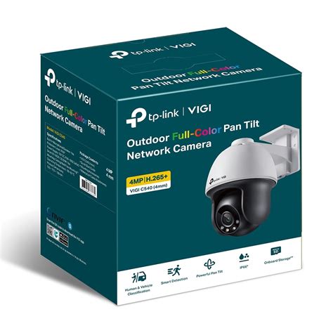 VIGI C540 Câmera IP Externa Pan Tilt 4MP Full Color IA PoE TP Link