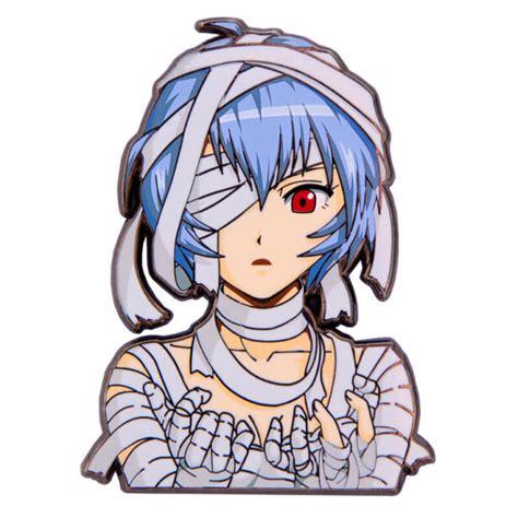 Rei Ayanami In Bandages Enamel Pin Anime Eva