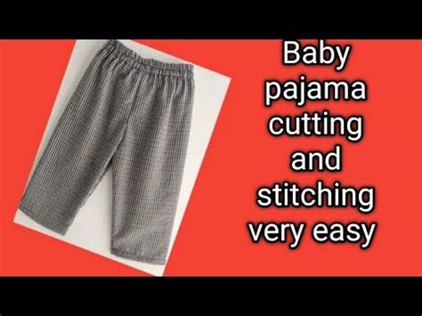 Very Easy Baby Pajama Cutting And Stitching Step By Step Pajama Pant