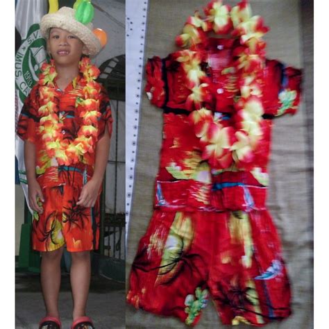 Hawaiian costume for boys, Babies & Kids, Babies & Kids Fashion on ...