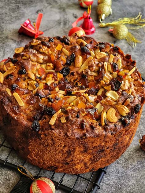 No Soak Eggless Christmas Fruit Cake Recipe Without Alcohol Cakeworkorange