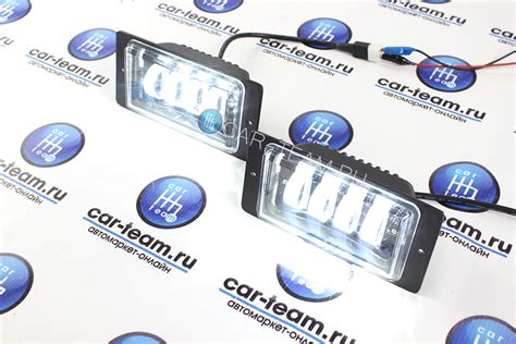 📦Купить Противотуманные фары (ПТФ) "Fog Lamp" линзованные 4 диода LED ...
