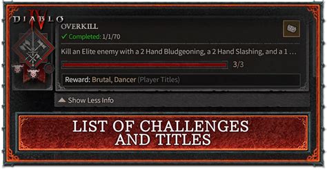 Challenge Rewards And Titles Diablo 4 D4 Game8