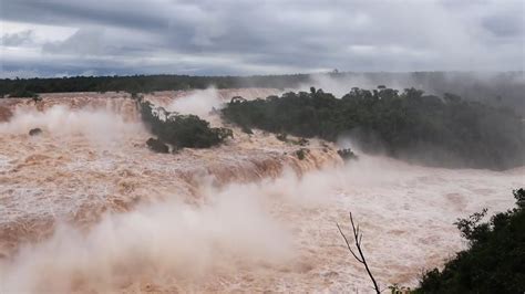 Cataratas Do Igua U Registram Vaz O Vezes Maior Que O Habitual Youtube