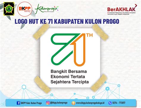 Bkpp Tema Dan Logo Hari Jadi Kabupaten Kulon Progo Ke Tahun