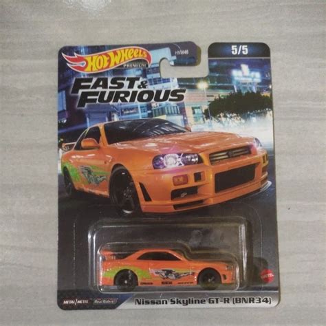 Jual Hot Wheels Fast Furious Nissan Skyline R34 Japan Card Shopee Indonesia