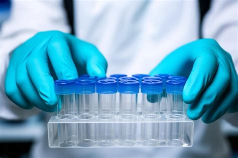 Premium Photo A Scientist Holds A Test Tube Sample Of Solution