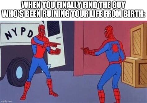 Spiderman Pointing At Spiderman Imgflip