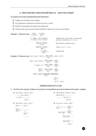 Identidades trigonométricas PDF