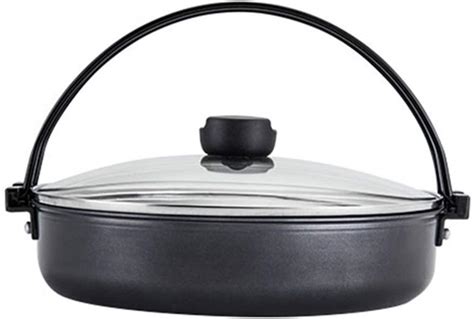 Buy Sukiyaki Pot Japanese Style Hot Pot With Transparent Glass Lid And Handle Suitable For