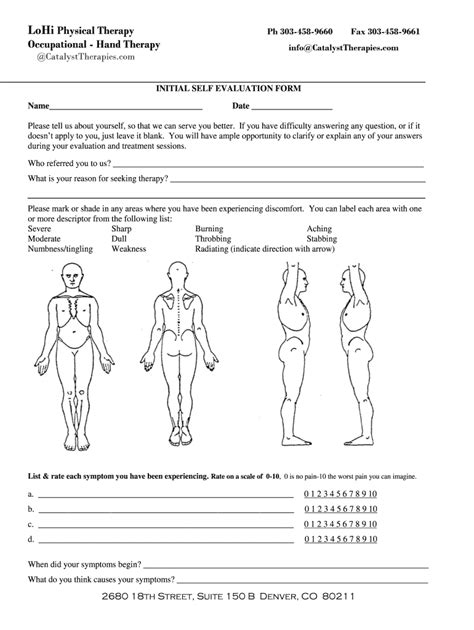 Physical Therapy Evaluation Form Fill Out Sign Online Dochub