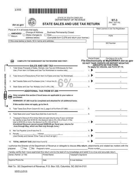 St 3 Instruction Sc 2018 2024 Form Fill Out And Sign Printable Pdf