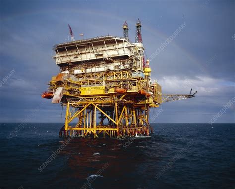 Claymore A North Sea Oil Rig Stock Image T Science