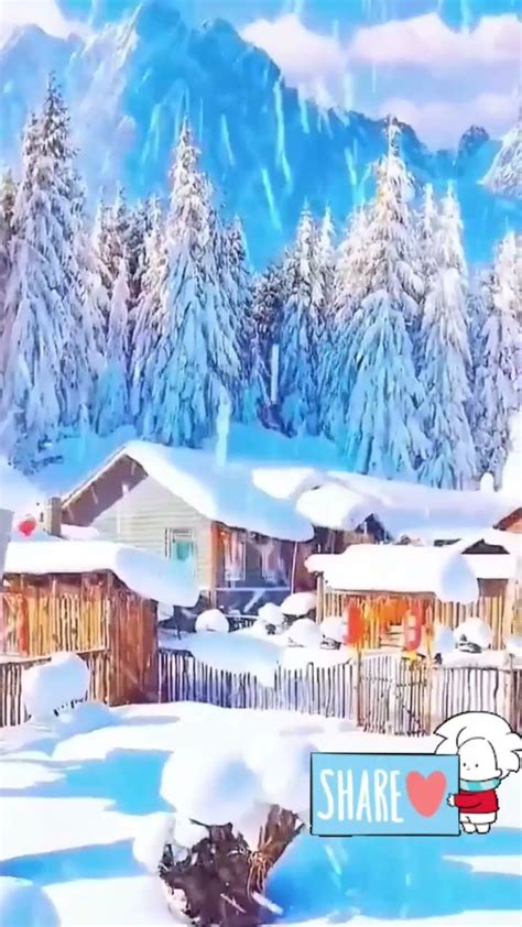 Amazing Snowfallshortssnowfallhousetreeskymountain Ytvideo Youtube